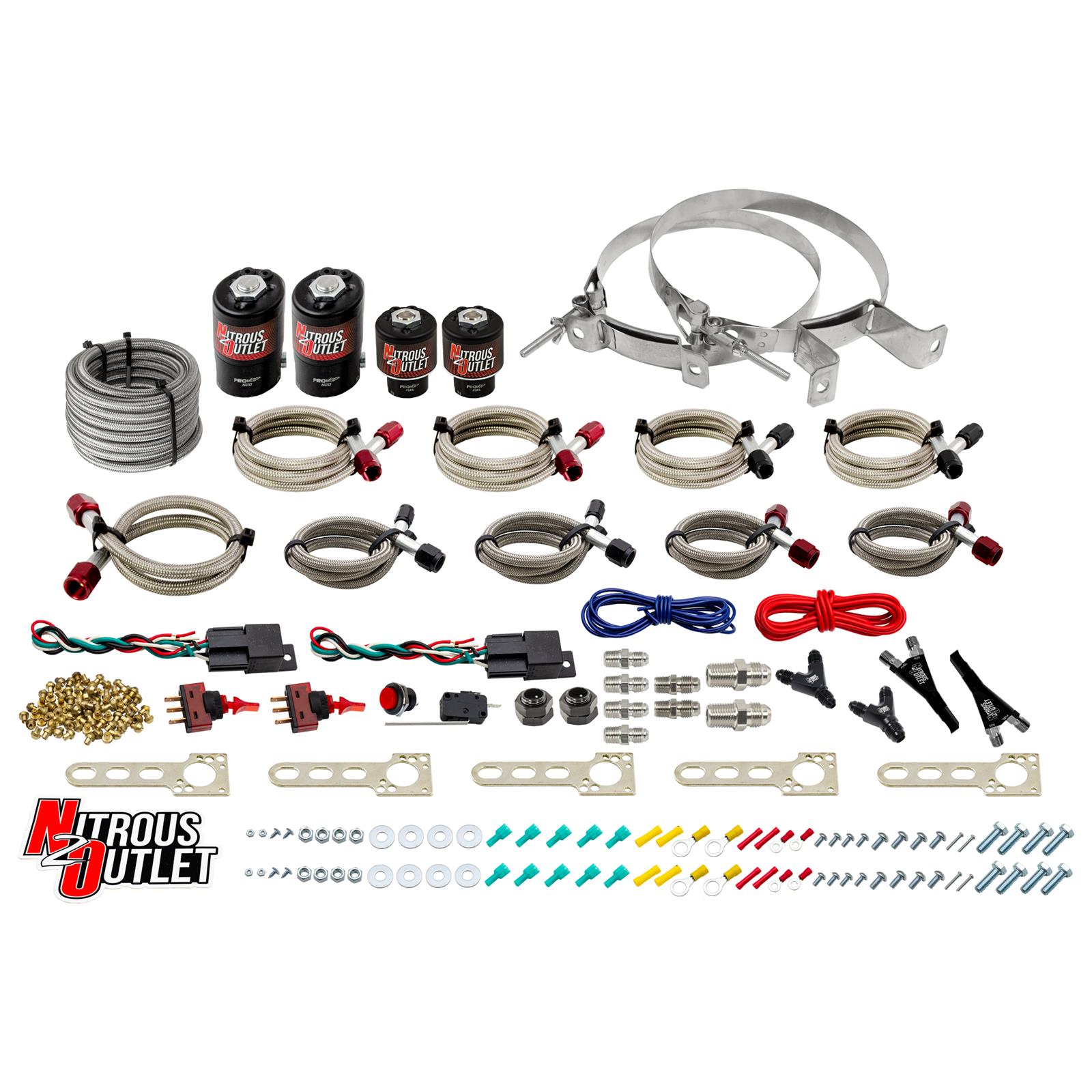 Nitrous Outlet EFI Dual Stage Single Nozzle Systems 00-10013-00 Ford System (No Bottle)
