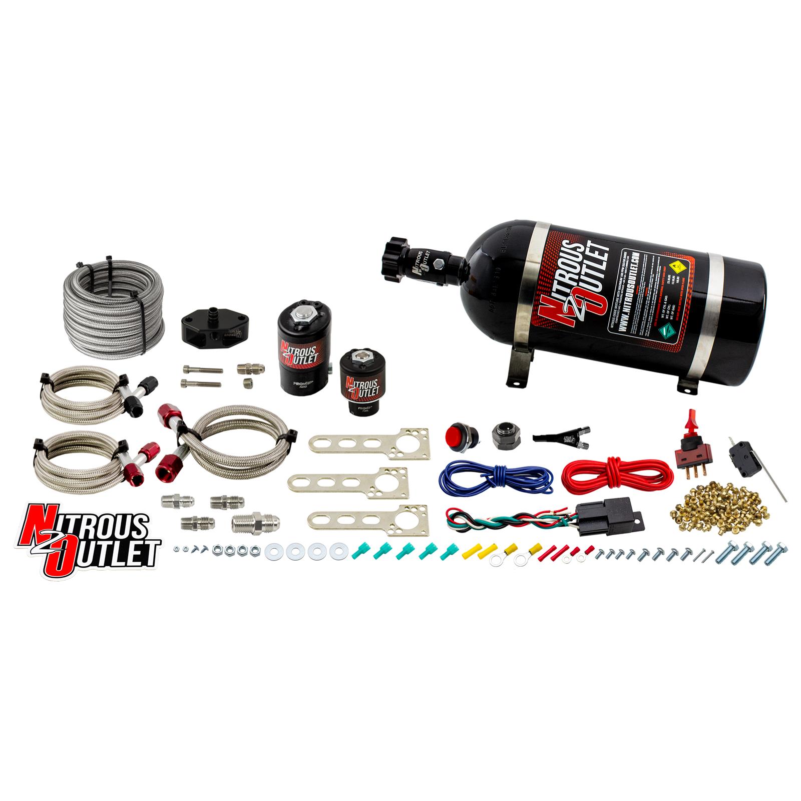 Nitrous Outlet EFI Single Nozzle Systems 00-10014-10 99-04 Mustang, Cobra, 99-04 5.4 Lightning System(10lb Bottle)