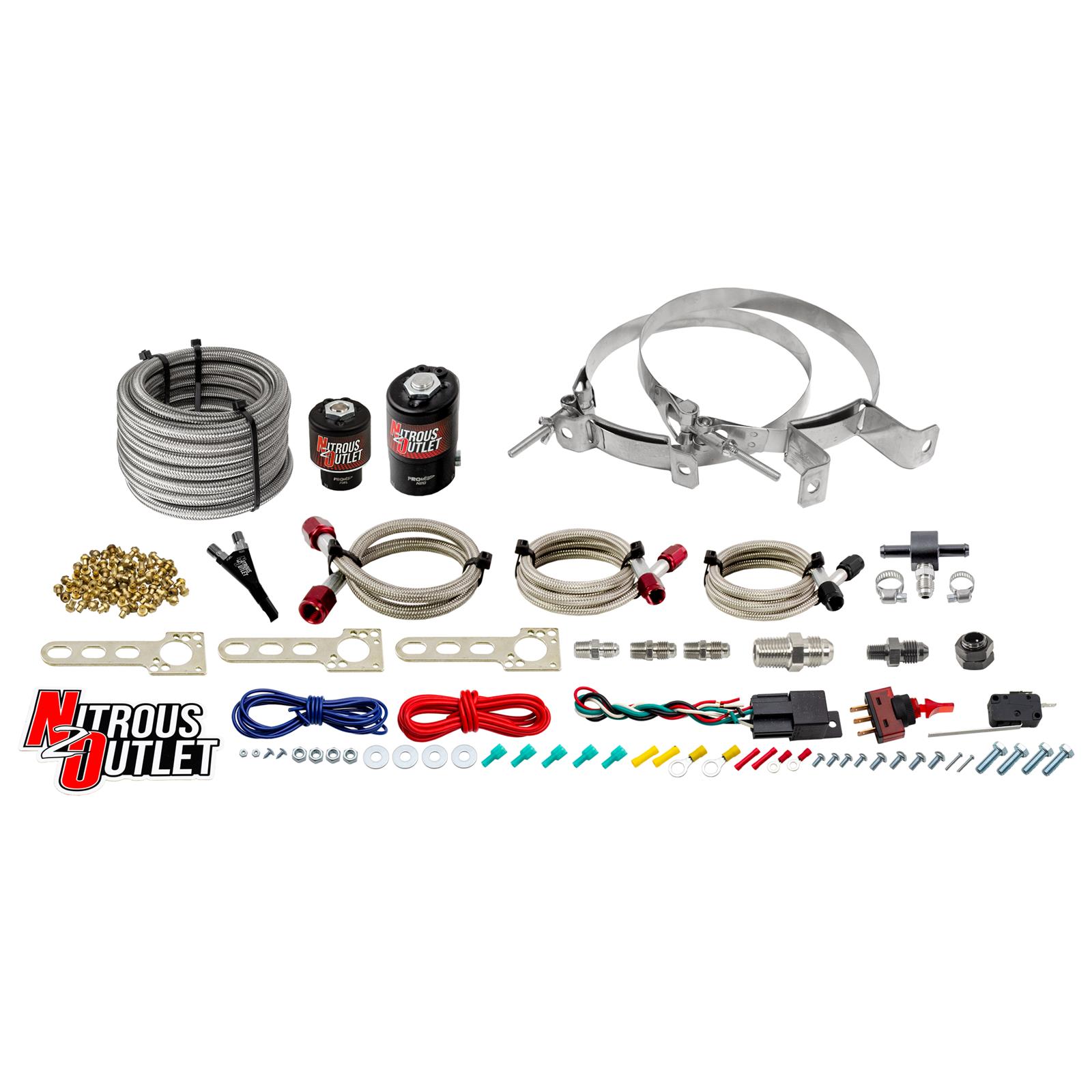Nitrous Outlet EFI Single Nozzle Systems 00-10040-00 Universal System (No Bottle)