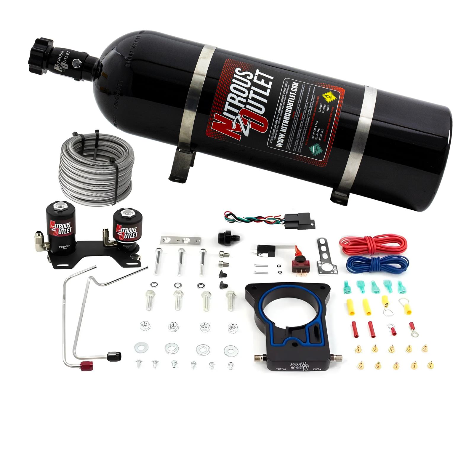 Nitrous Outlet Oxide Plate Systems 00-10127-15 78mm 99-06/2007 Classic GM Truck System (15lb Bottle)