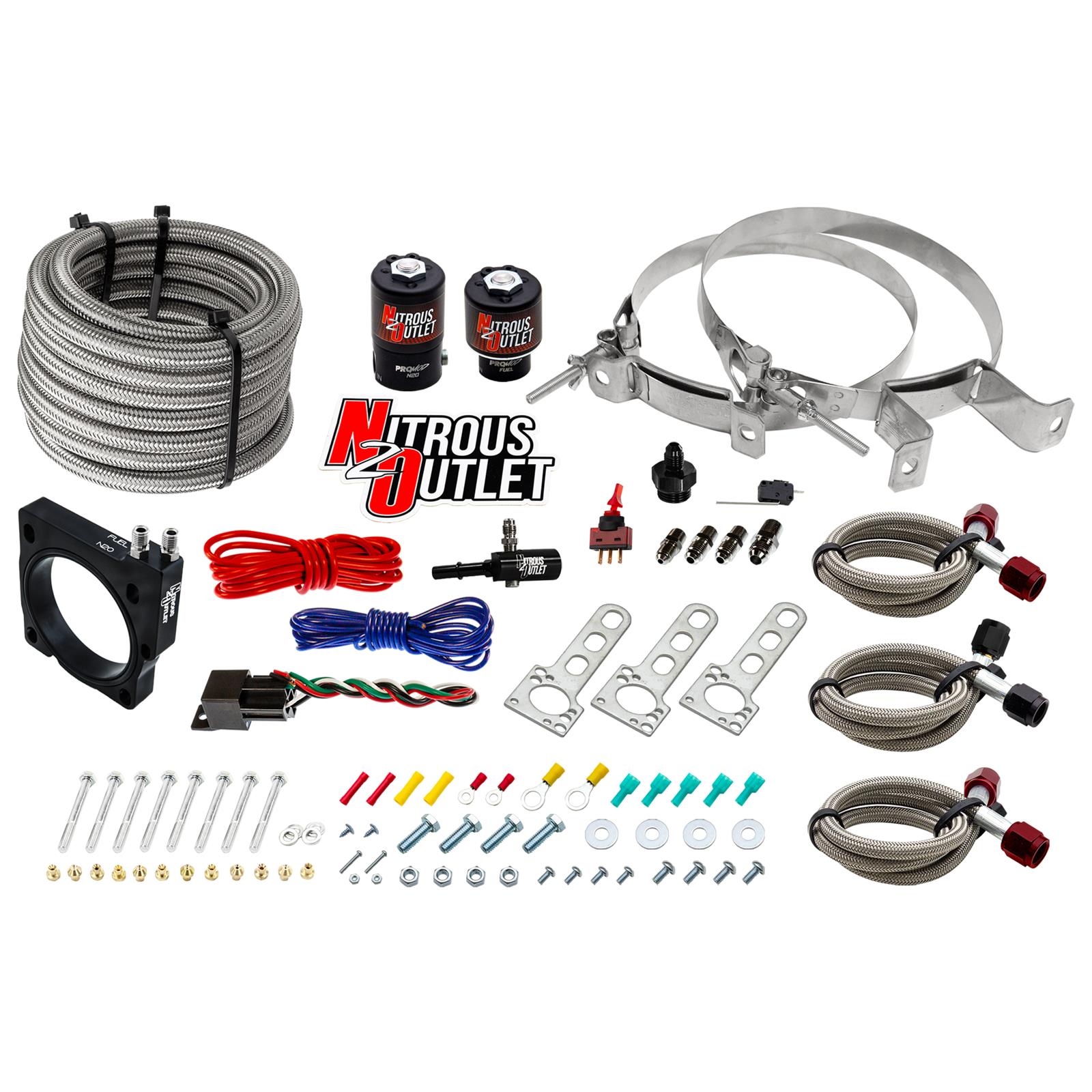 Nitrous Outlet Oxide Plate Systems 00-10130-00 80mm EFI 5.7 & 6.1 Hemi System (No Bottle)