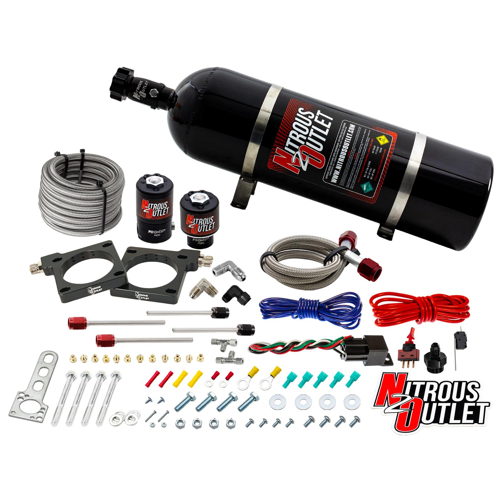 Nitrous Outlet Oxide Plate Systems 00-10132-15 92-02 Dodge Viper System (15lb bottle)