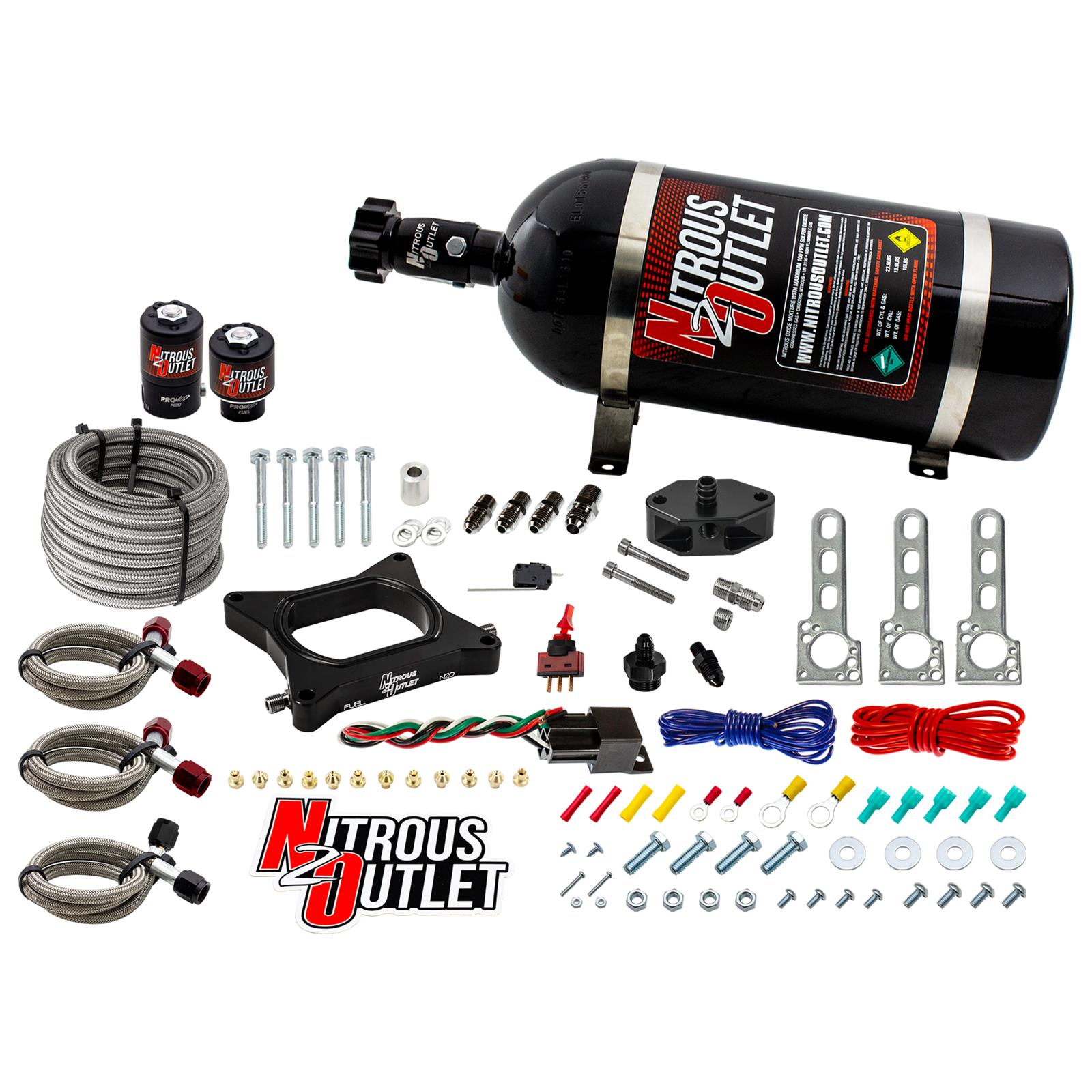 Nitrous Outlet Oxide Plate Systems 00-10140-10 96-04 Mustang GT System (10lb Bottle)