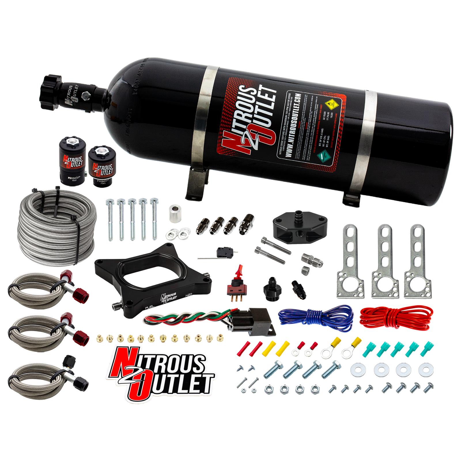 Nitrous Outlet Oxide Plate Systems 00-10140-15 96-04 Mustang GT System (15lb Bottle)