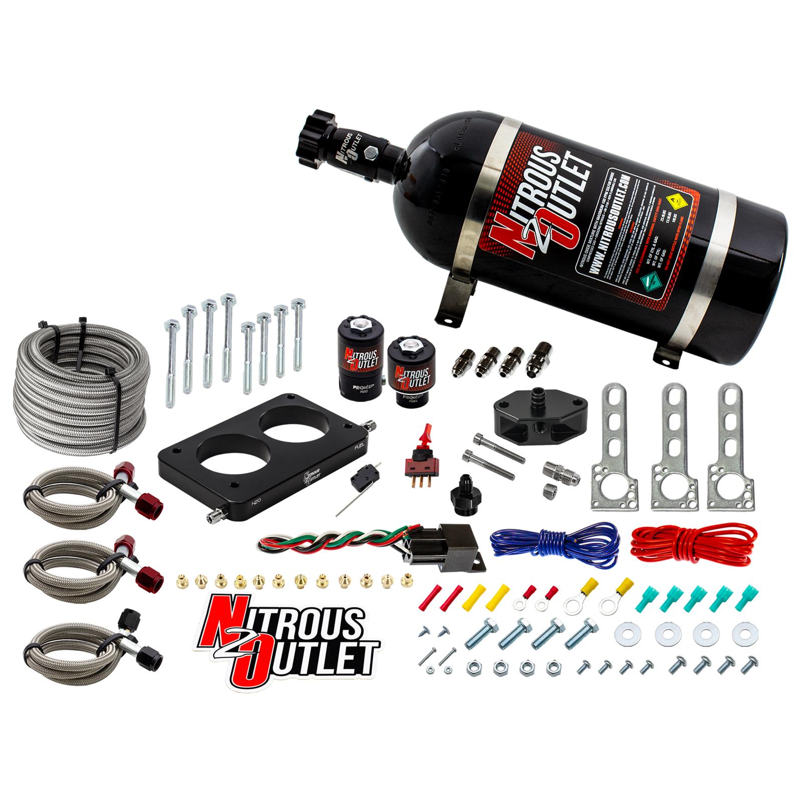 Nitrous Outlet Oxide Plate Systems 00-10142-10 05-10 Mustang GT System (10lb Bottle)