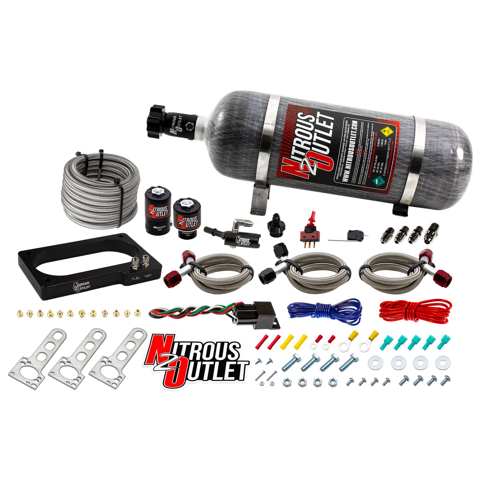 Nitrous Outlet Oxide Plate Systems 00-10152-12 2007-2014 GT 500 Mustang System (12Lb Bottle)