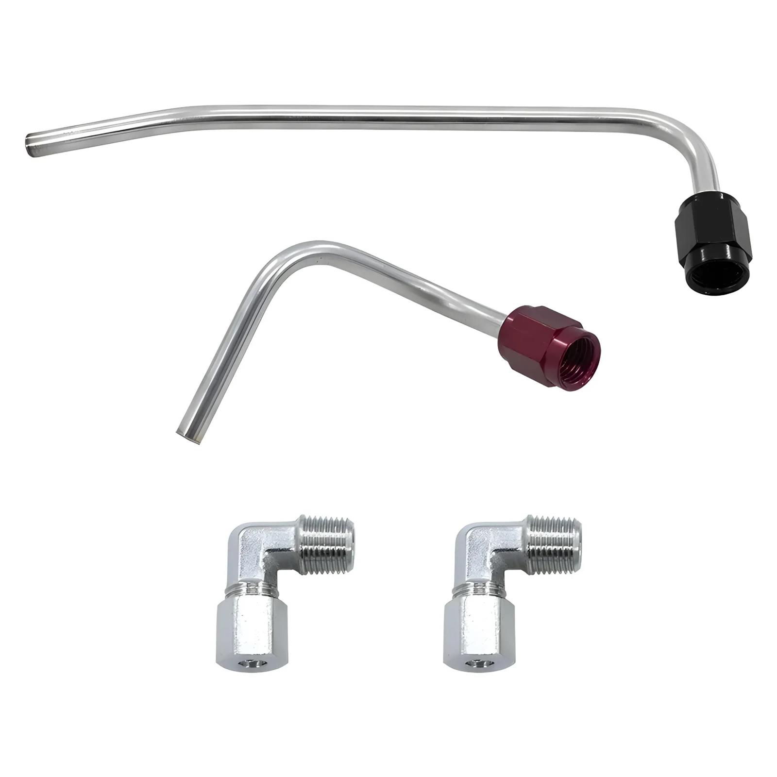 Nitrous Outlet Oxide Plumbing Kits 00-10179-HL Kits, GM 2015-2019 C7 ZO6 Corvette 83mm Hard-line Kit- Solenoids To Plate