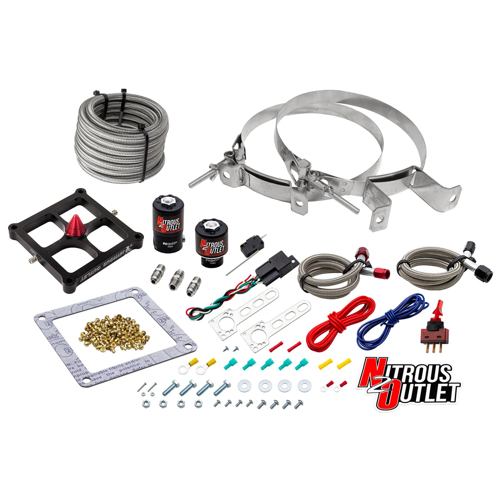 Nitrous Outlet Stinger Plate Oxide Systems 00-10650-00 4500 System (50-400hp) (5,7,10psi)(No Bottle)