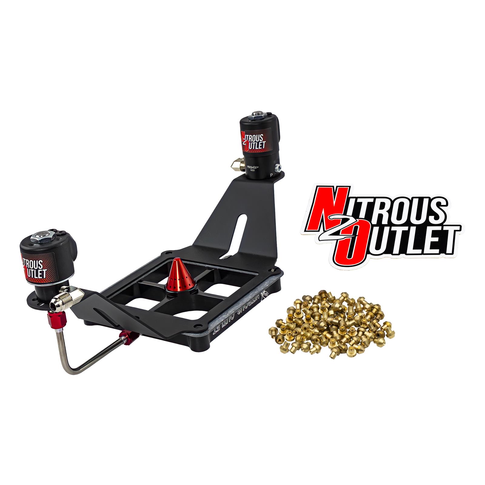 Nitrous Outlet 4150 Stinger Plate Conversion Kits 00-10660-SF 4500 Conversion, Deep EFI Center Sol Bracket, (5,7,10psi)