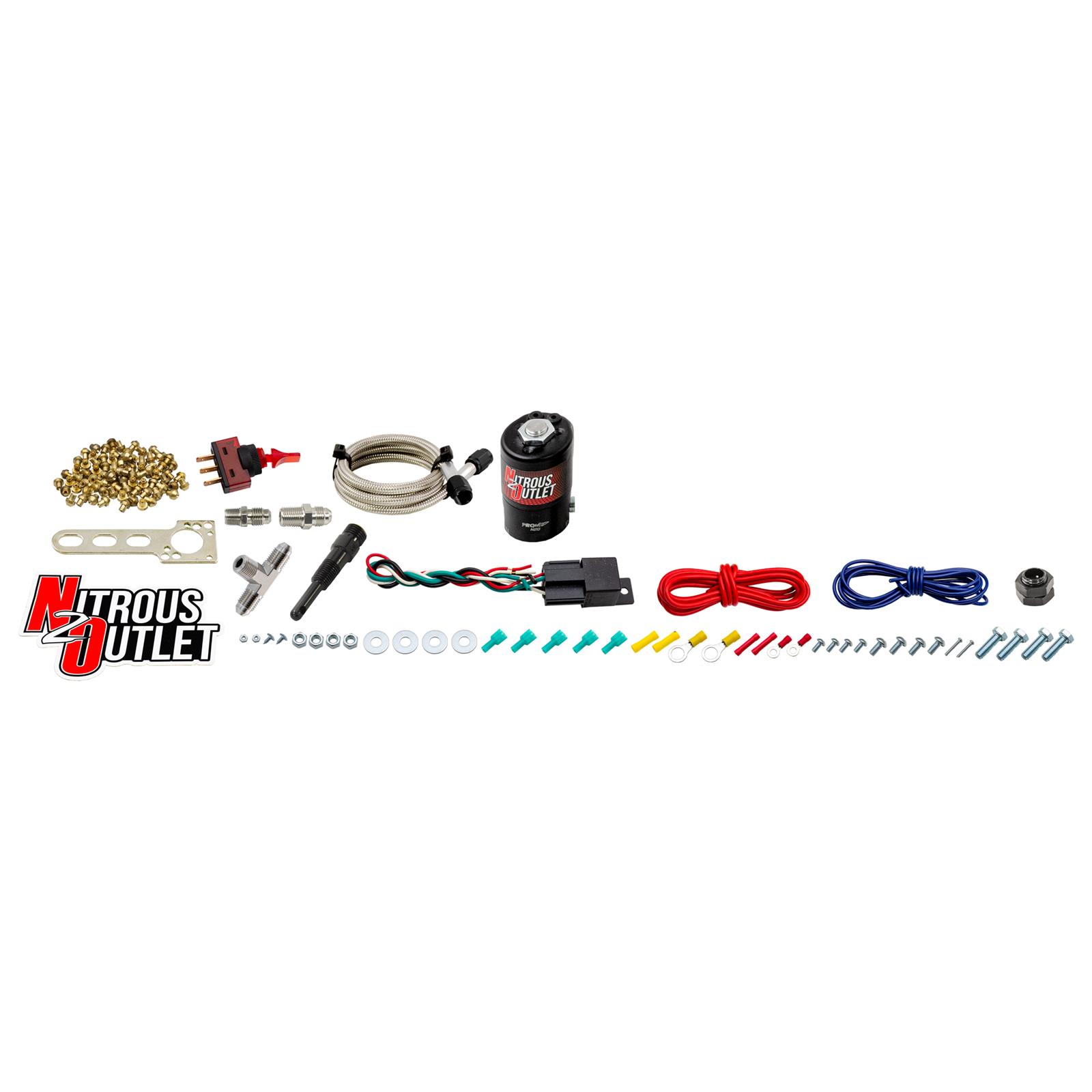 Nitrous Outlet Single-to-Dual Stage Conversion Kits 00-10902 Dual Dry Nozzle