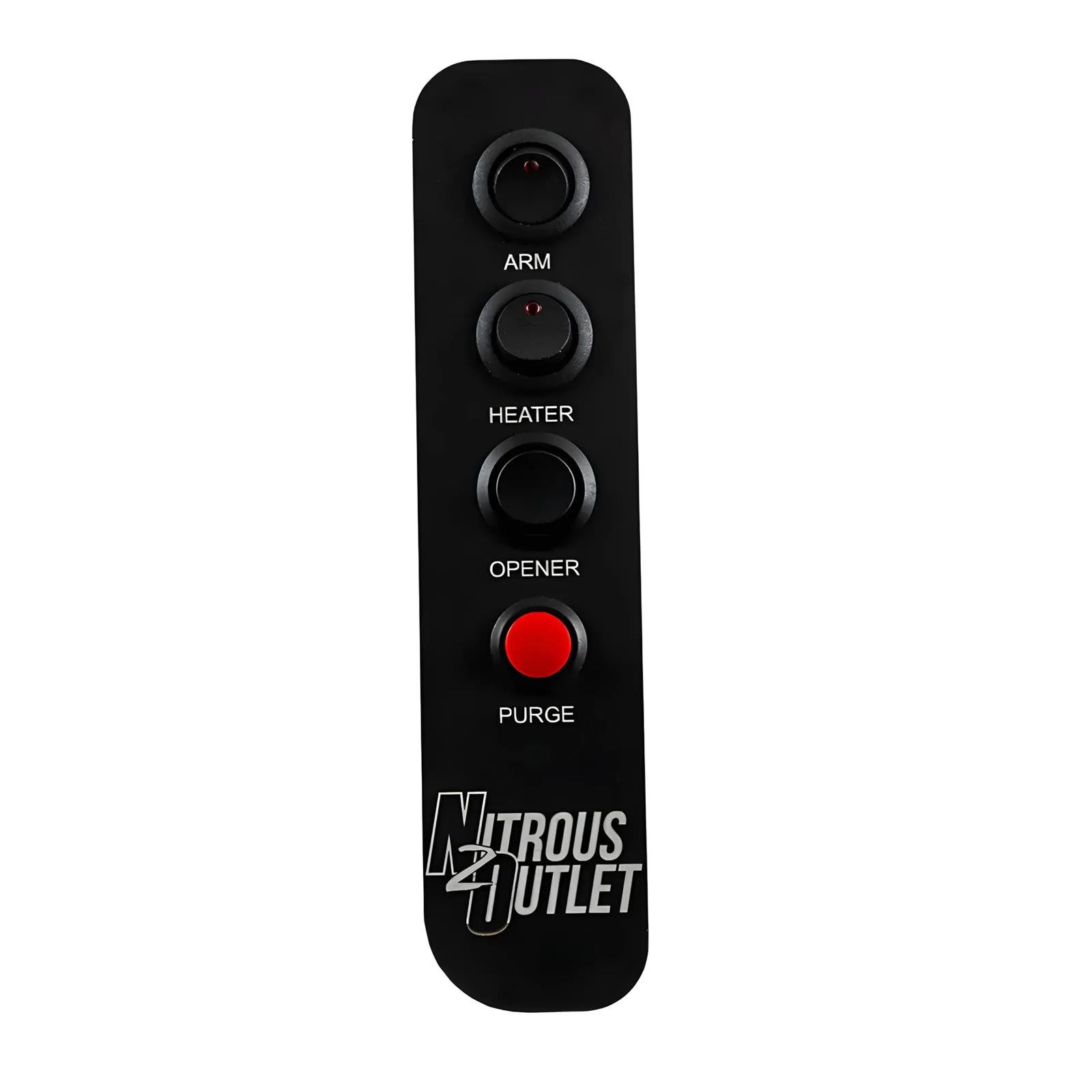 Nitrous Outlet Switch Panels 00-11027 Panel, Console Mount, Aluminum, Black, 4 Switches, Dodge, Each
