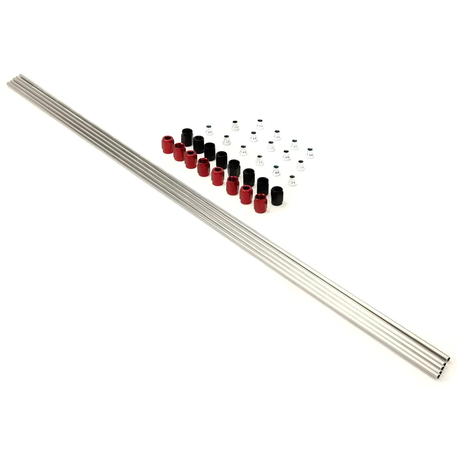 Nitrous Outlet Plumbers Kits 00-28030-4 Oxide Plumbing Kits, Kits, L4 Type, Stainless Steel Line, Natural, 10.00 ft. Length Hard Line, Kit