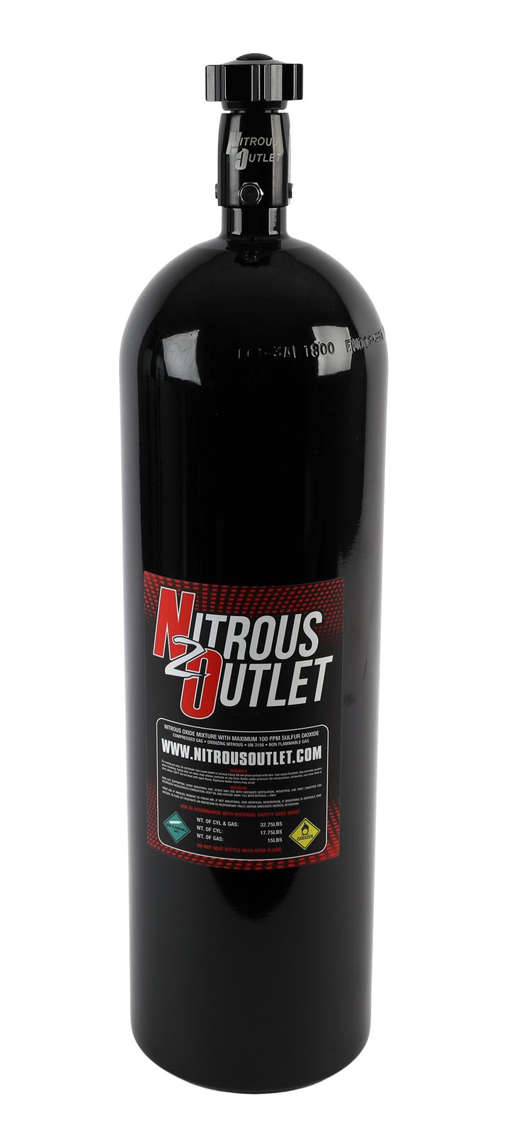 Nitrous Outlet 00-30170 Nitrous Outlet Nitrous Oxide Bottles