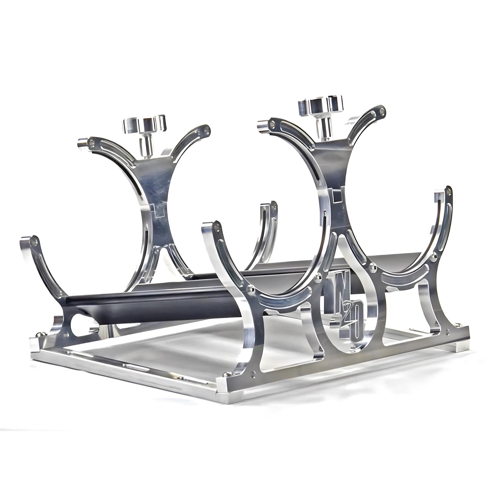 Nitrous Outlet Heated Bottle Brackets 00-32015 Oxide Bracket, Horizontal Mount, Billet Aluminum, Polished, Kit