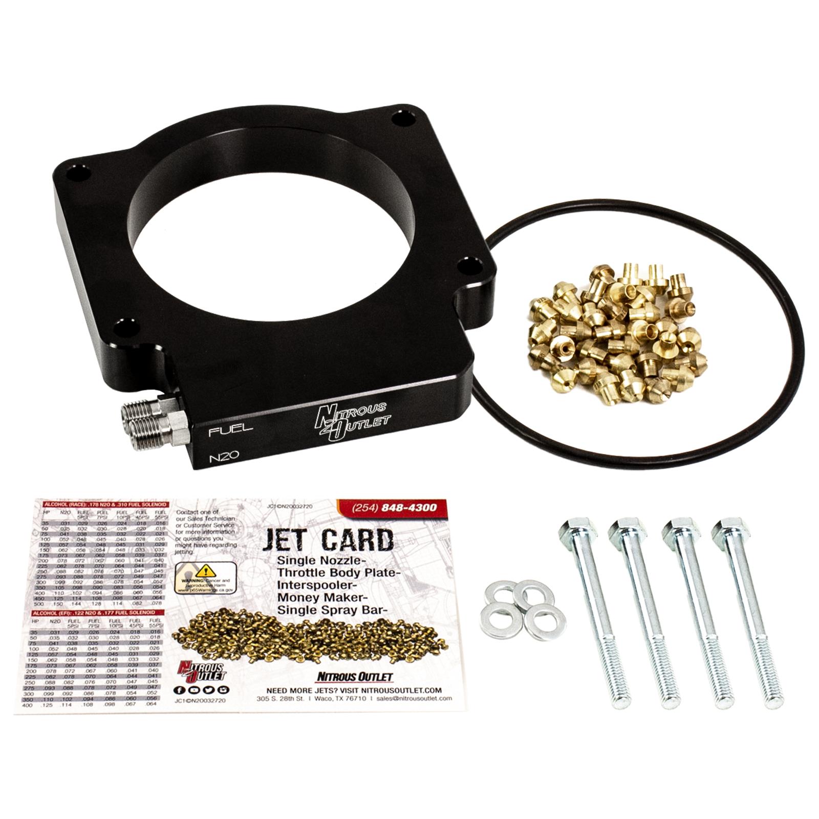 Nitrous Outlet Oxide Systems 00-42033 System Conversion and Upgrade Kits, GM 2015-2019 C7 ZO6 83mm Plate Conversion (50-200 HP)