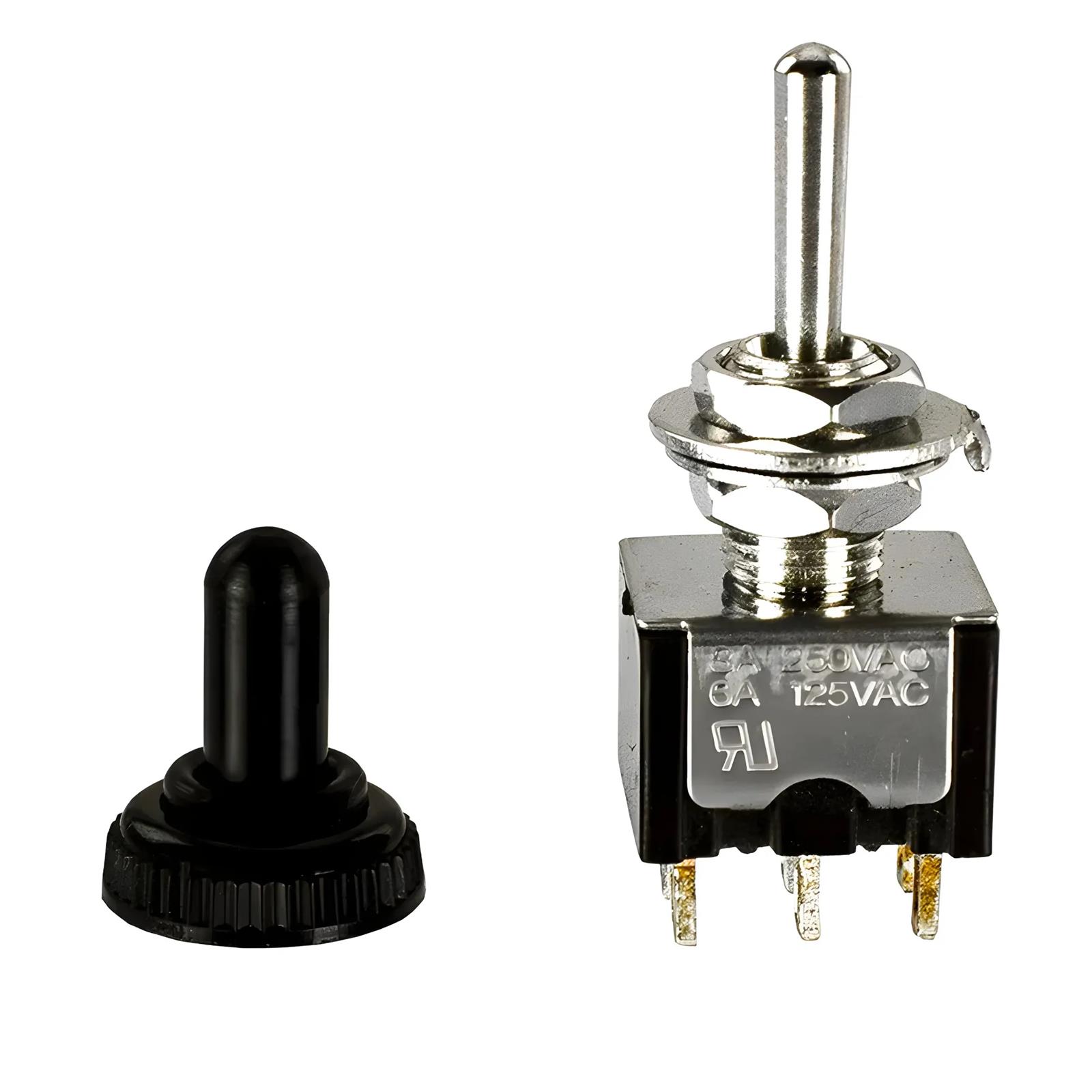 Nitrous Outlet Electrical Switches 00-51031 Switches, DPDT Micro Momentary Switch With Boot