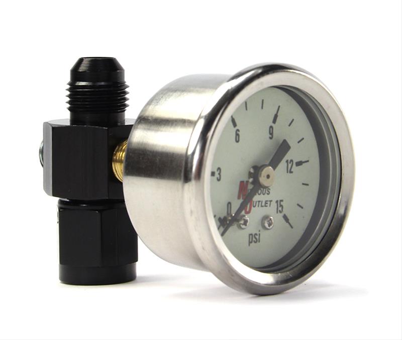 Nitrous Outlet 00630036 Nitrous Outlet Luminescent Fuel Pressure Gauges Summit Racing