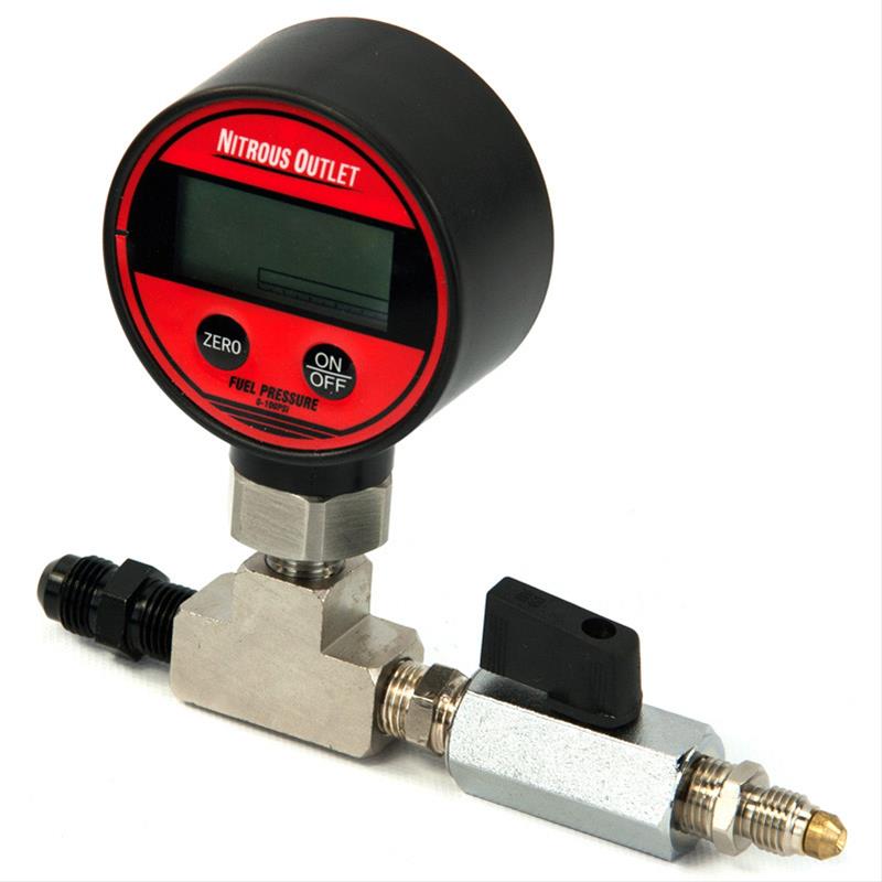 Nitrous Outlet 0063010 Nitrous Outlet Digital Flowing Fuel Pressure
