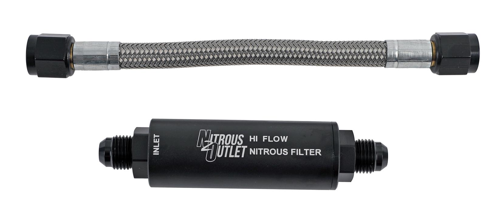 Nitrous Outlet Inline Filters 00-65001 Oxide Filters, Straight, Male Threads, -6 AN, Each