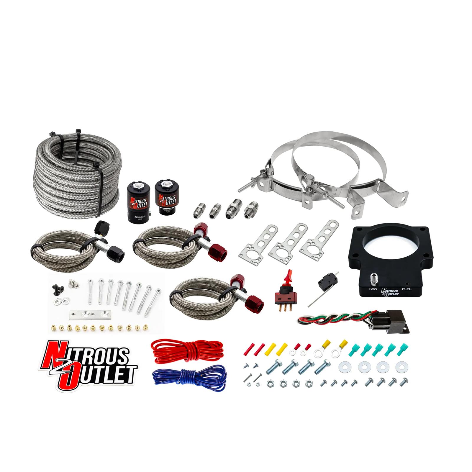 Nitrous Outlet Oxide Systems 00-10113-DRY-00 92mm Dry LSX Plate System (No Bottle)