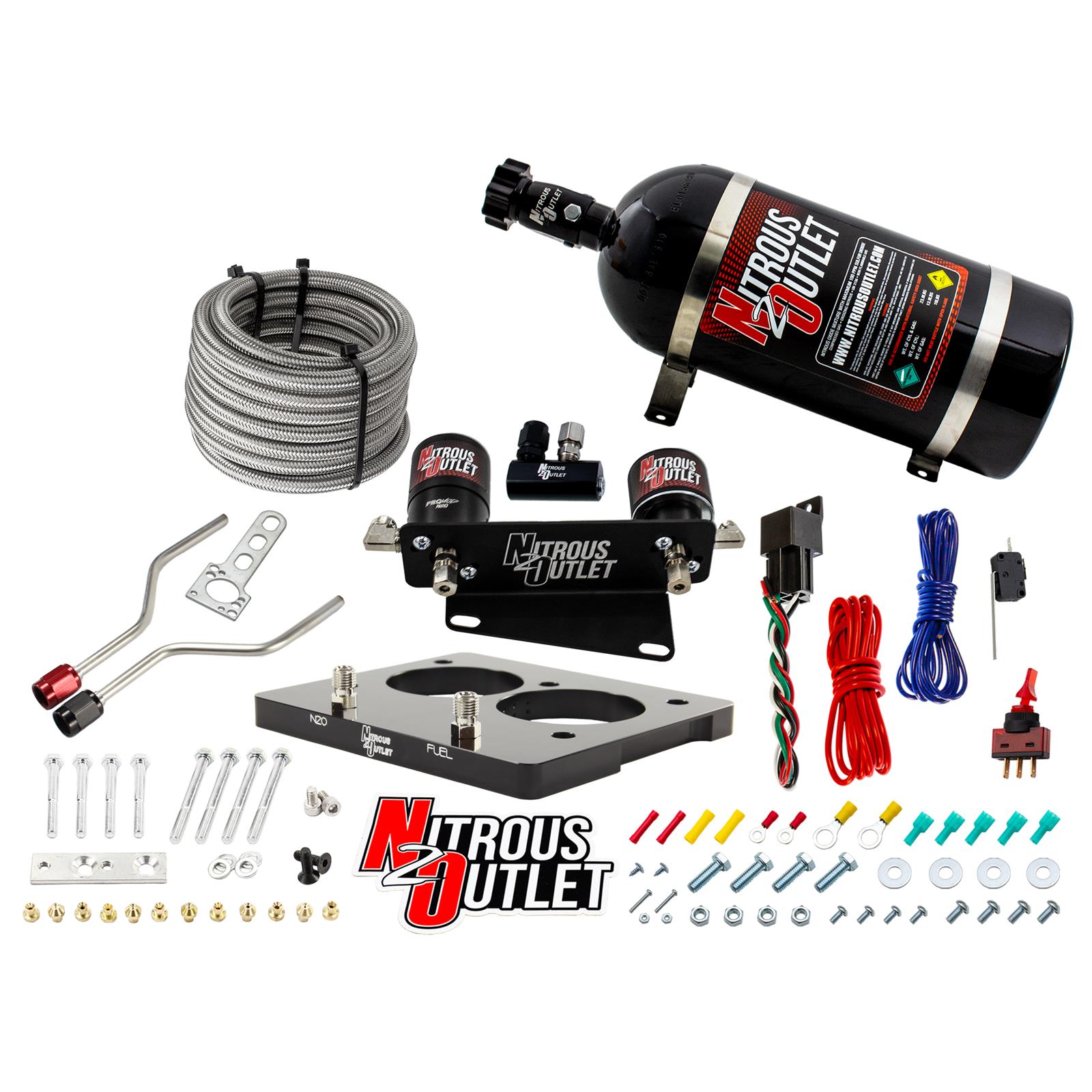 ノッティンブル-Nottinblu- エゴ　2セット Nitrous Outlet 00-10117-58-10 Nitrous Outlet Nitrous Oxide Plate