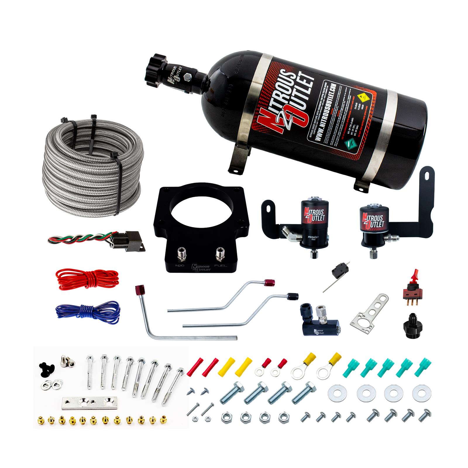 Nitrous Outlet Oxide Plate Systems 00-10121-LS2-10 90mm 05-06 GTO System (10lb Bottle)