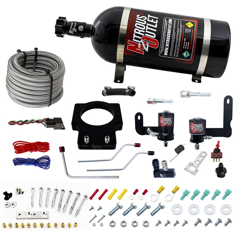 Nitrous Outlet Oxide Plate Systems 00-10122-90-10 90mm Fast Intake 97-04 Corvette System (10lb Bottle)