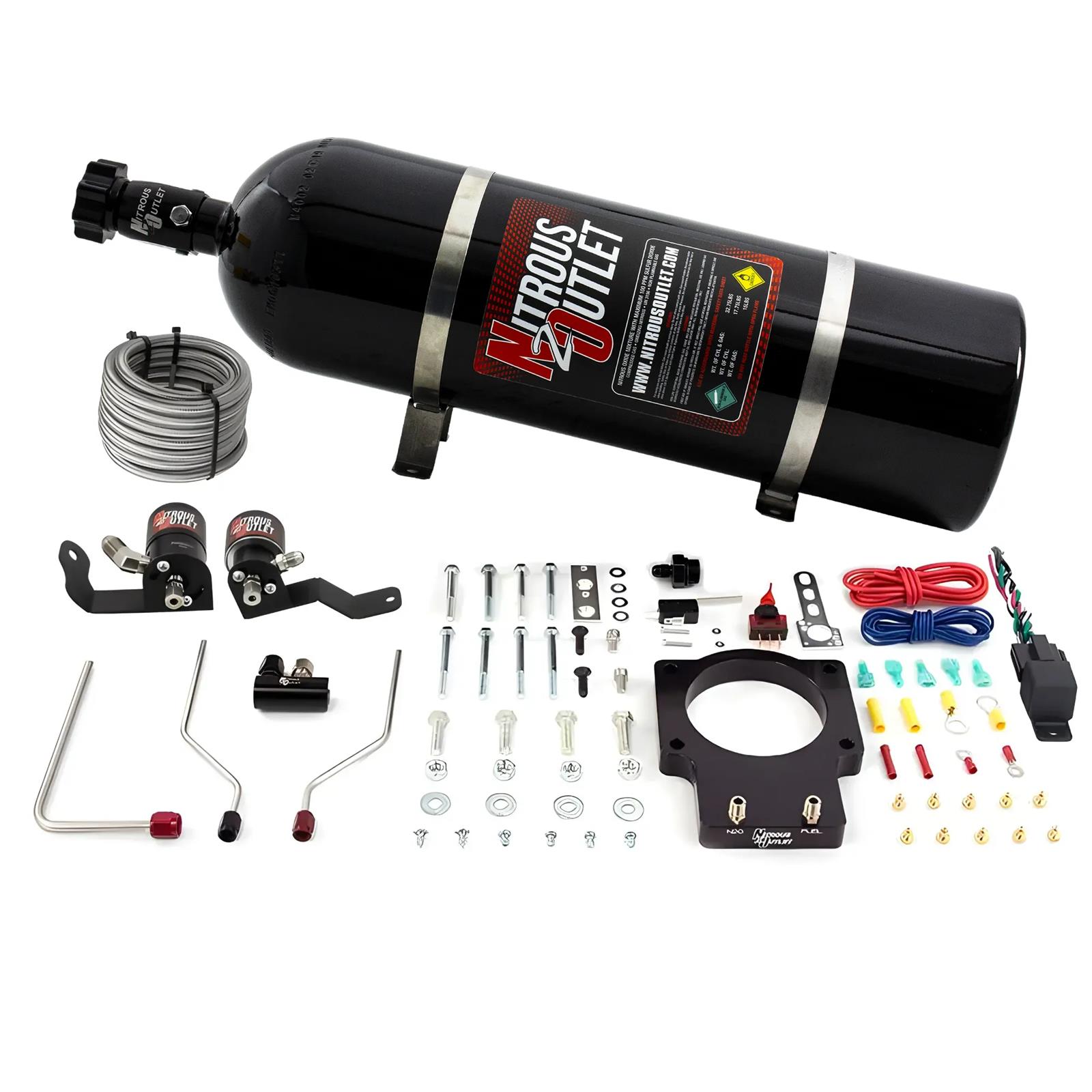 Nitrous Outlet Oxide Plate Systems 00-10124-90-15 90mm 05-13 ZO6 Corvette System (15lb Bottle)