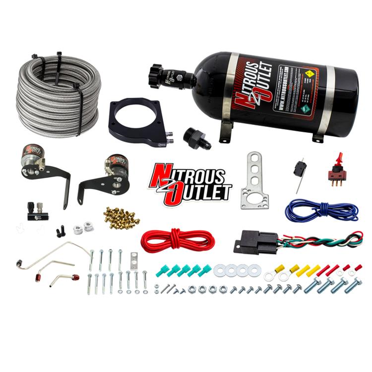 Nitrous Outlet Oxide Plate Systems 00-10129-102-10 102mm Fast Intake Hard-line System (10lb Bottle)