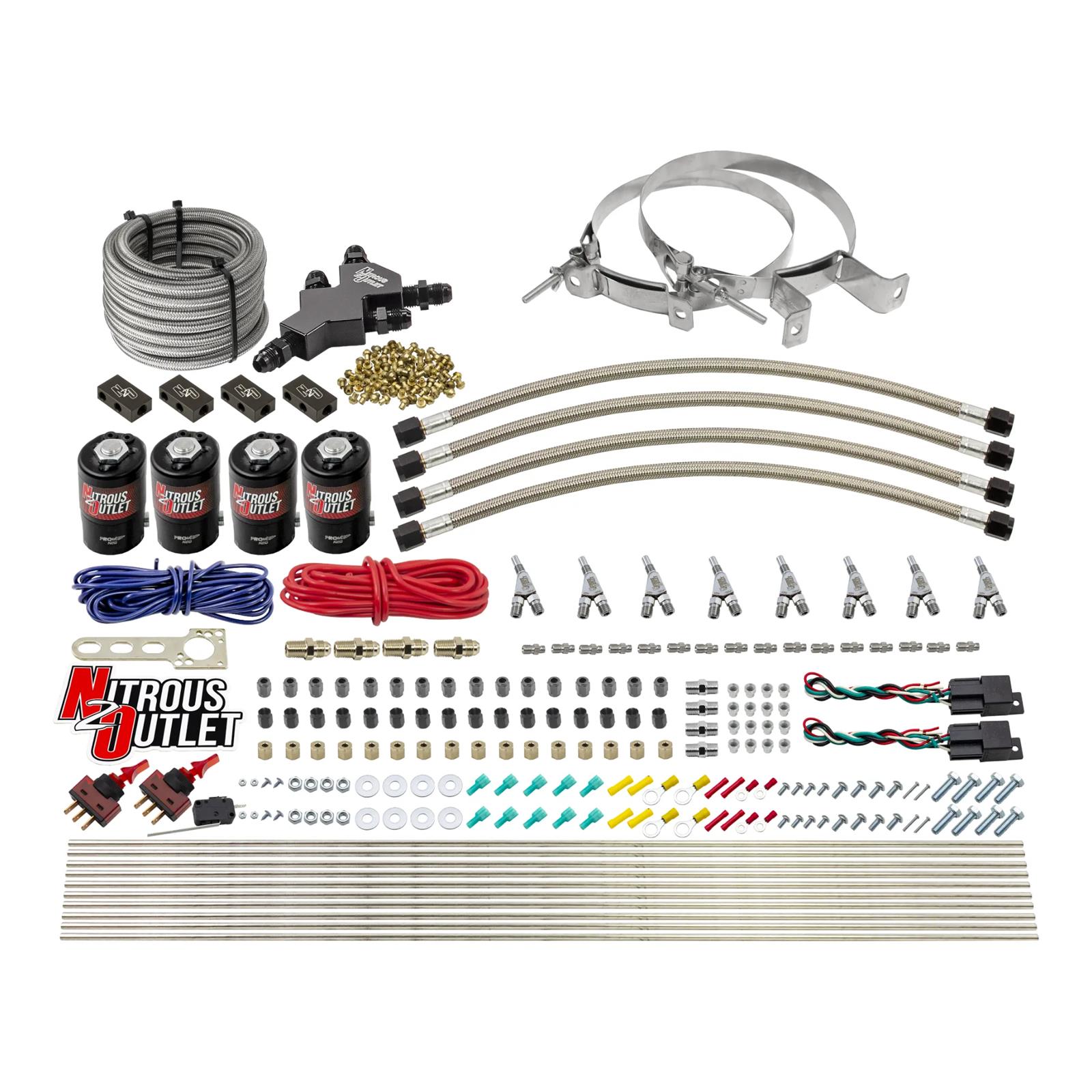Nitrous Outlet Oxide Systems 00-10432-L-SBT-DS-00 DS Dry EFI 8 Cyl 4 Sol Racers Direct Port Sys ( No Bottle) (SBT Wet Noz)