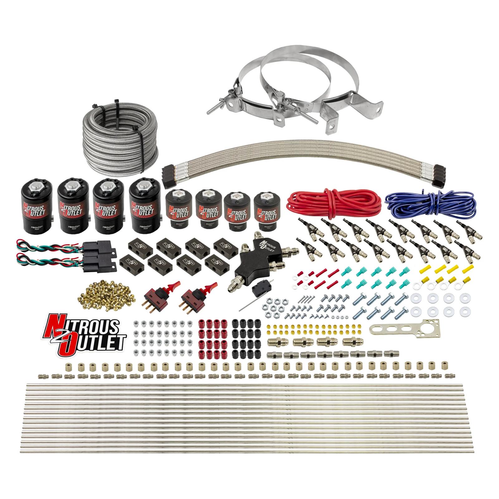Nitrous Outlet Oxide Systems 00-10433-ALC-L-DS-00 DS 8 Cyl 8 Sol Racers Direct Port Sys ALC Low PSI( No Bottle)(90° Noz)