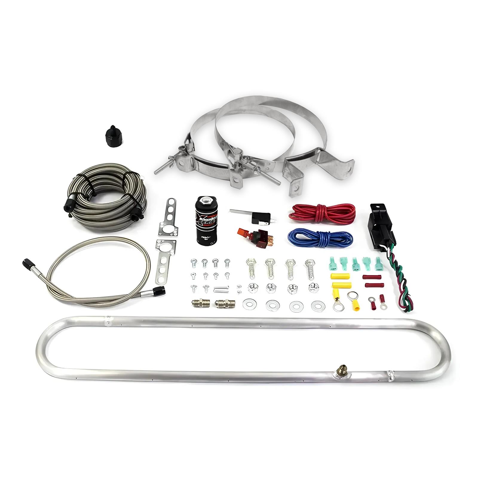 Nitrous Outlet X-Series Halo Design Intercooler Systems 22-87000-00 Oxide Cooling System, Design, Spray Bar, Aluminum, Natural, Solenoid, Kit