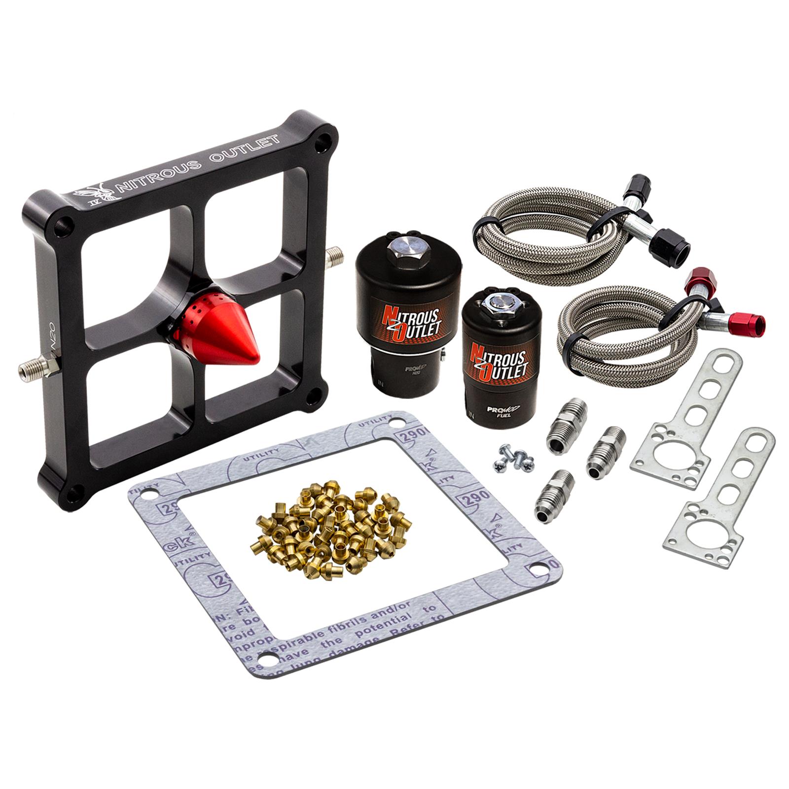 Nitrous Outlet Oxide Systems 00-10652-GEN4-SF Systems, 4500 Stinger 4 Race Solenoid Forward Converid Brackets - (Gas/E85)(5-55 psi)(50-600 HP)