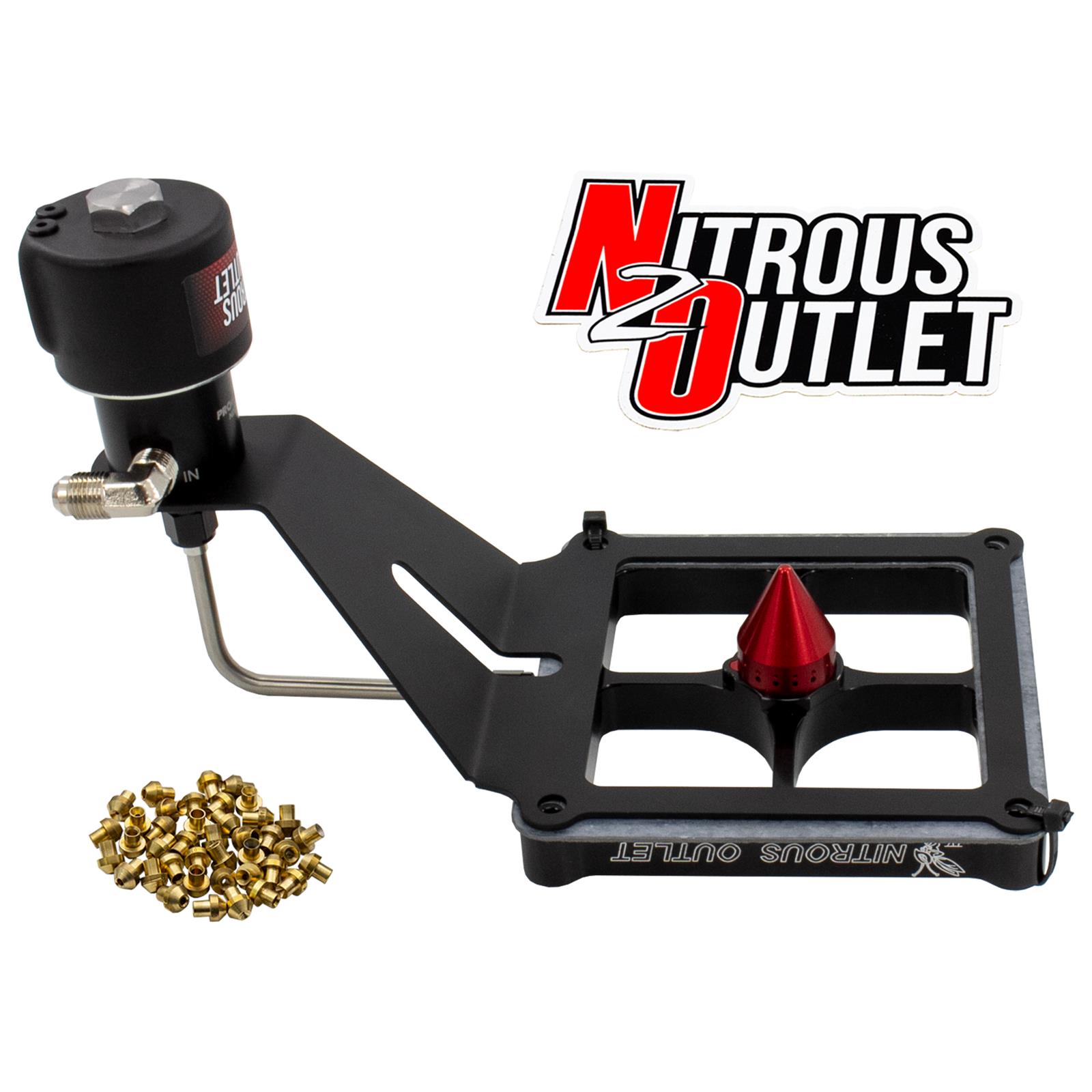 Nitrous Outlet Oxide Systems 00-10683-GEN4-SF Systems, 4500 Stinger 4 Dry Race Solenoid Forward Coet/Solenoids Mount Upside Down - (50-600 HP)