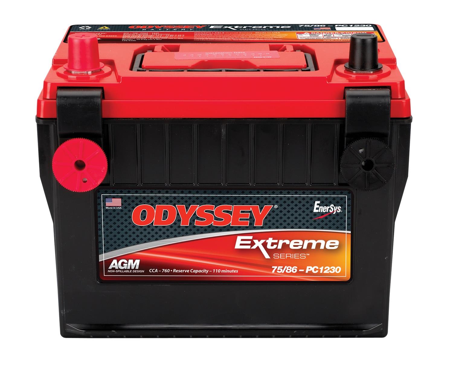 Odyssey Battery ODX-AGM75 86 Odyssey Extreme Racing Batteries | Summit ...