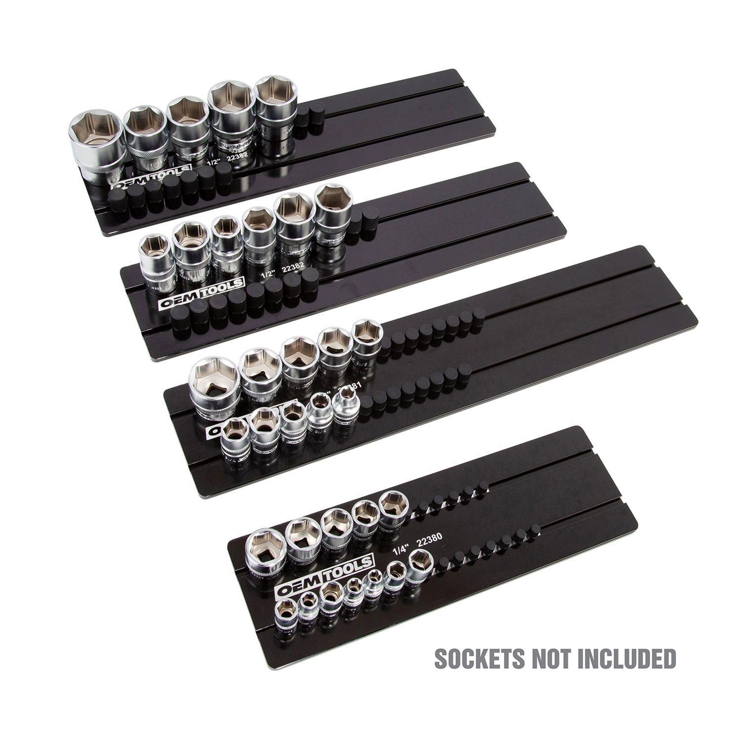 OEMTools 22383 OEM Automotive Tools Professional Aluminum Socket Trays Summit Racing