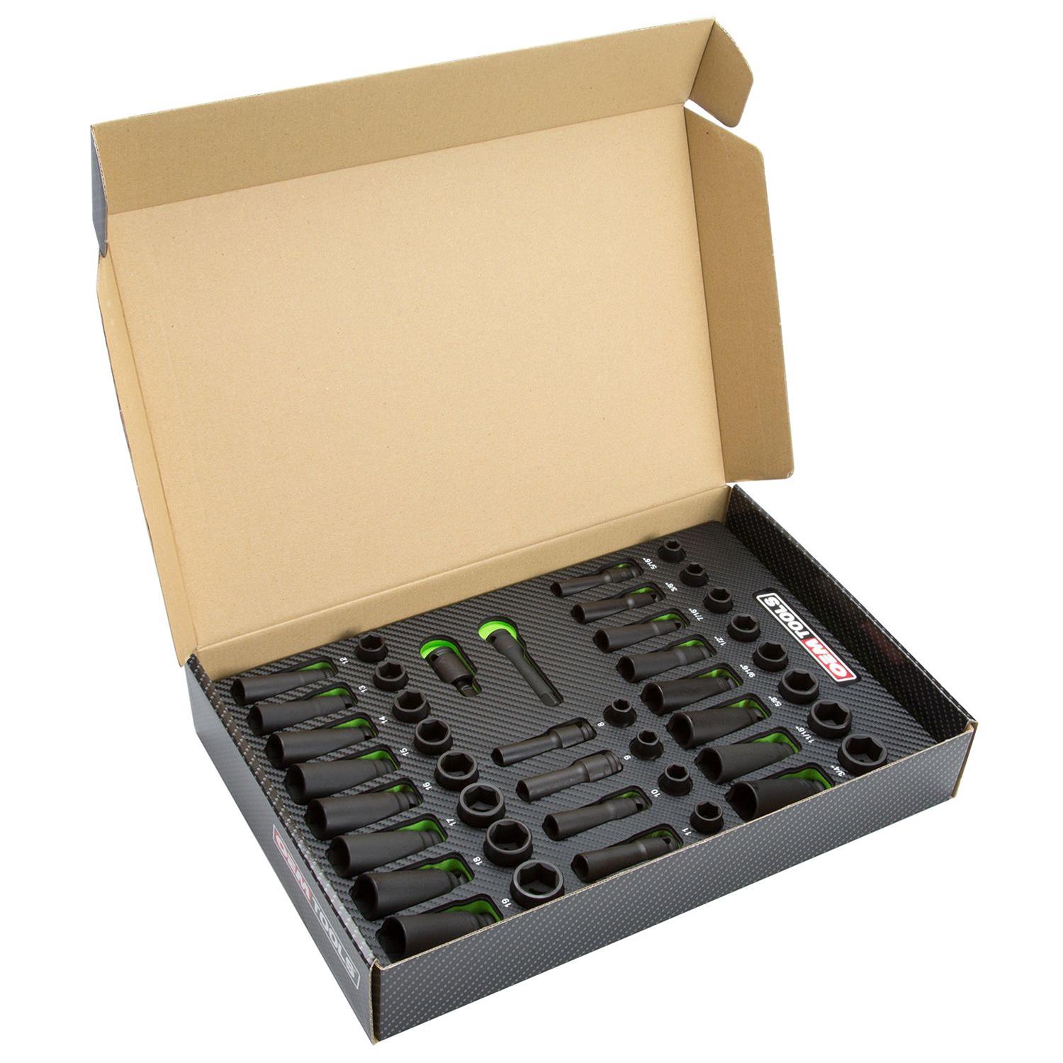 OEMTools 23983 OEM Automotive Tools 42Piece 3/8 in. Drive Master Impact Sets Summit Racing