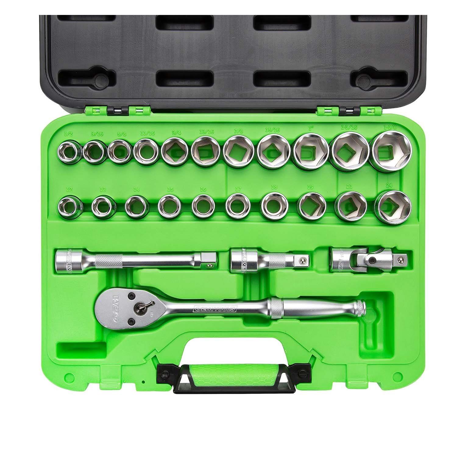 OEMTools 23995 OEM Automotive Tools 26Piece 1/2 in. Drive Ratchet and