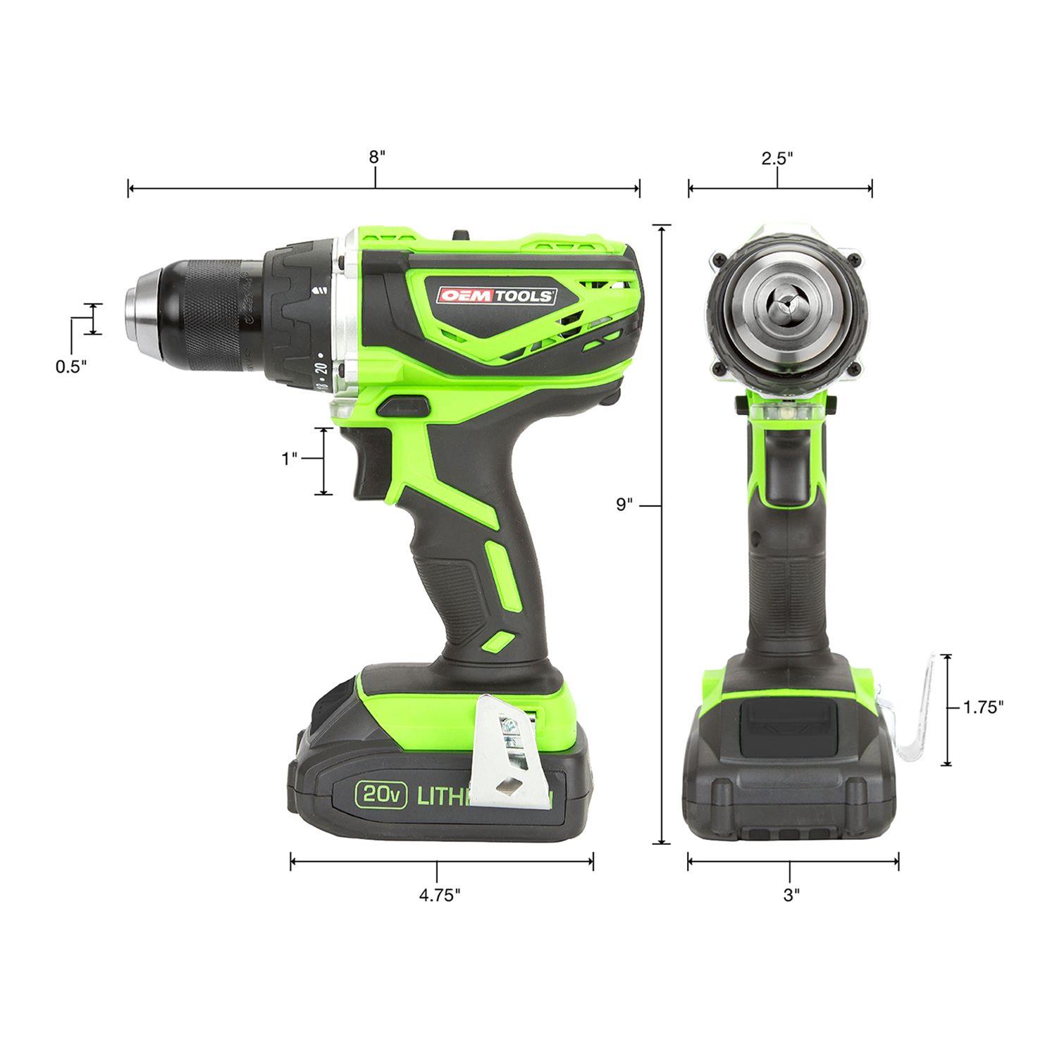 OEMTools 24482 OEM Automotive Tools 1/2 in. Drive Drills Summit Racing