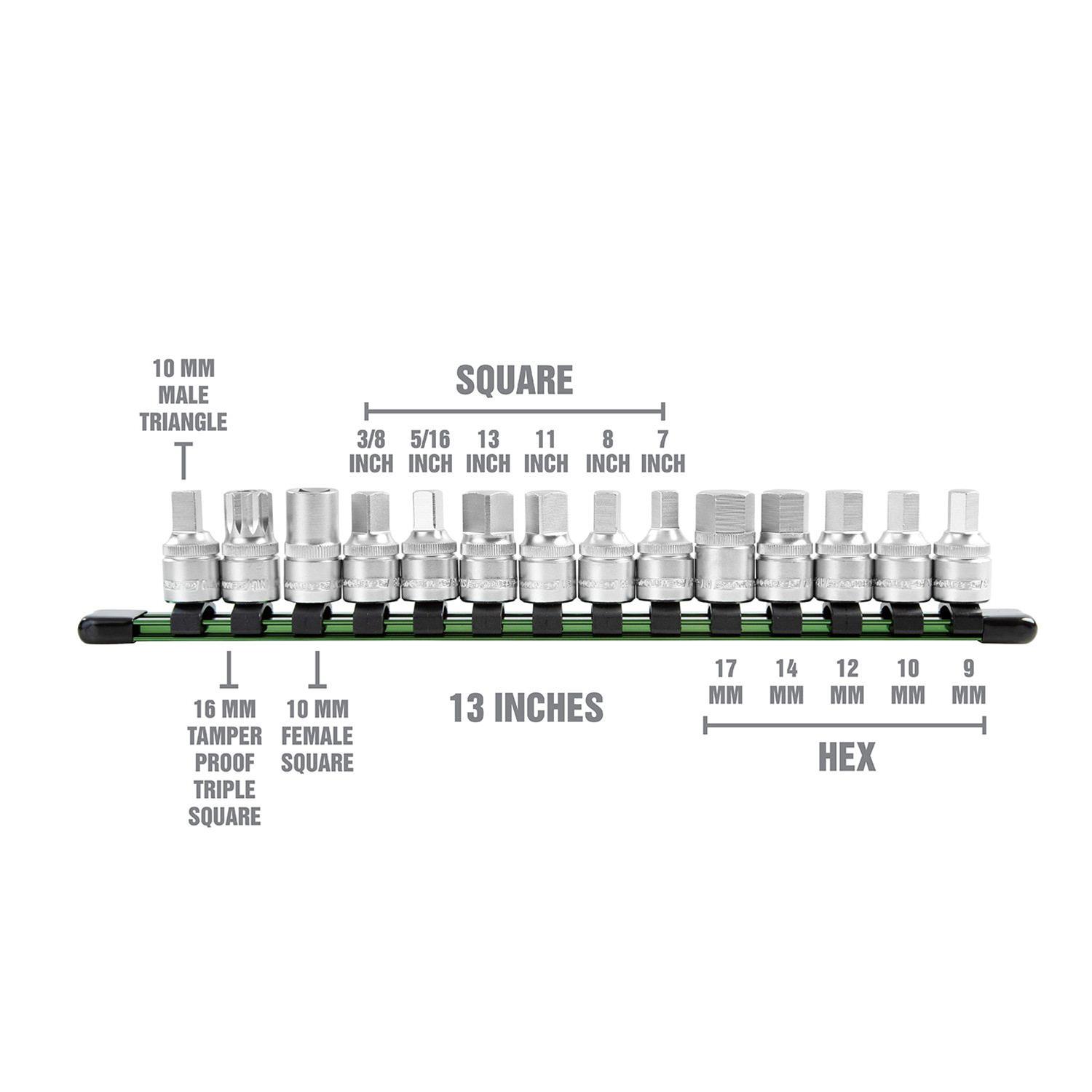 OEMTools 25374 OEM Automotive Tools Drain Plug Socket Sets Summit Racing