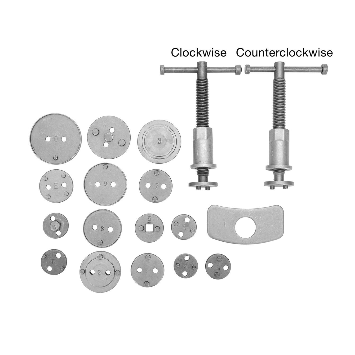 OEMTools 27113 OEM Automotive Tools 18-Piece Disc Caliper Sets