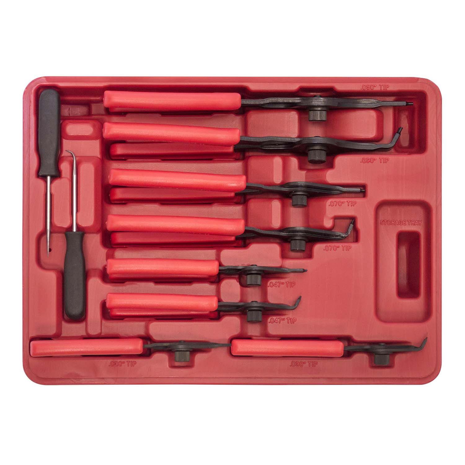 OEMTools 27180 OEM Automotive Tools 10Piece Snap Ring Plier Sets