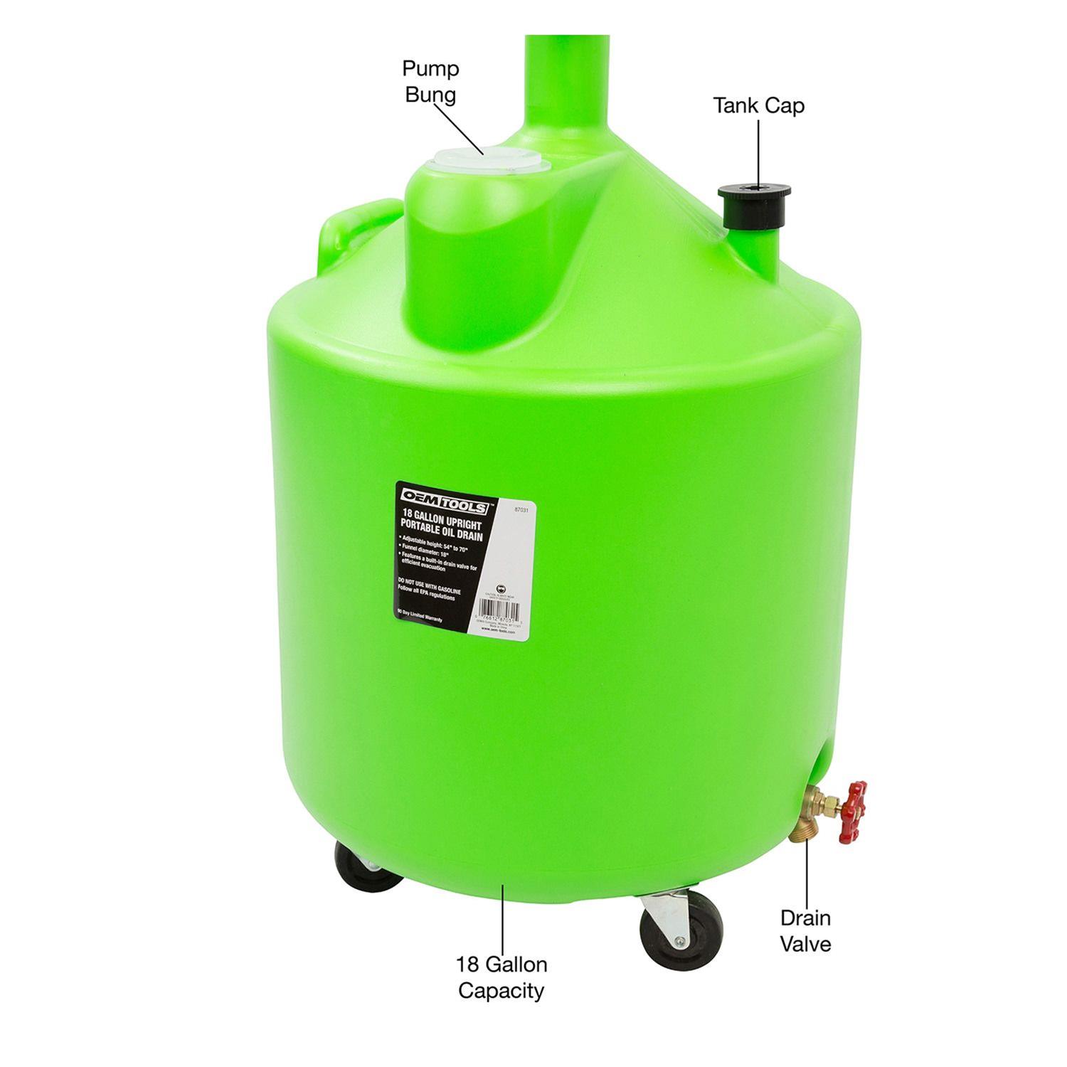 OEMTools 87031 OEM Automotive Tools 18-Gallon Upright Portable Oil