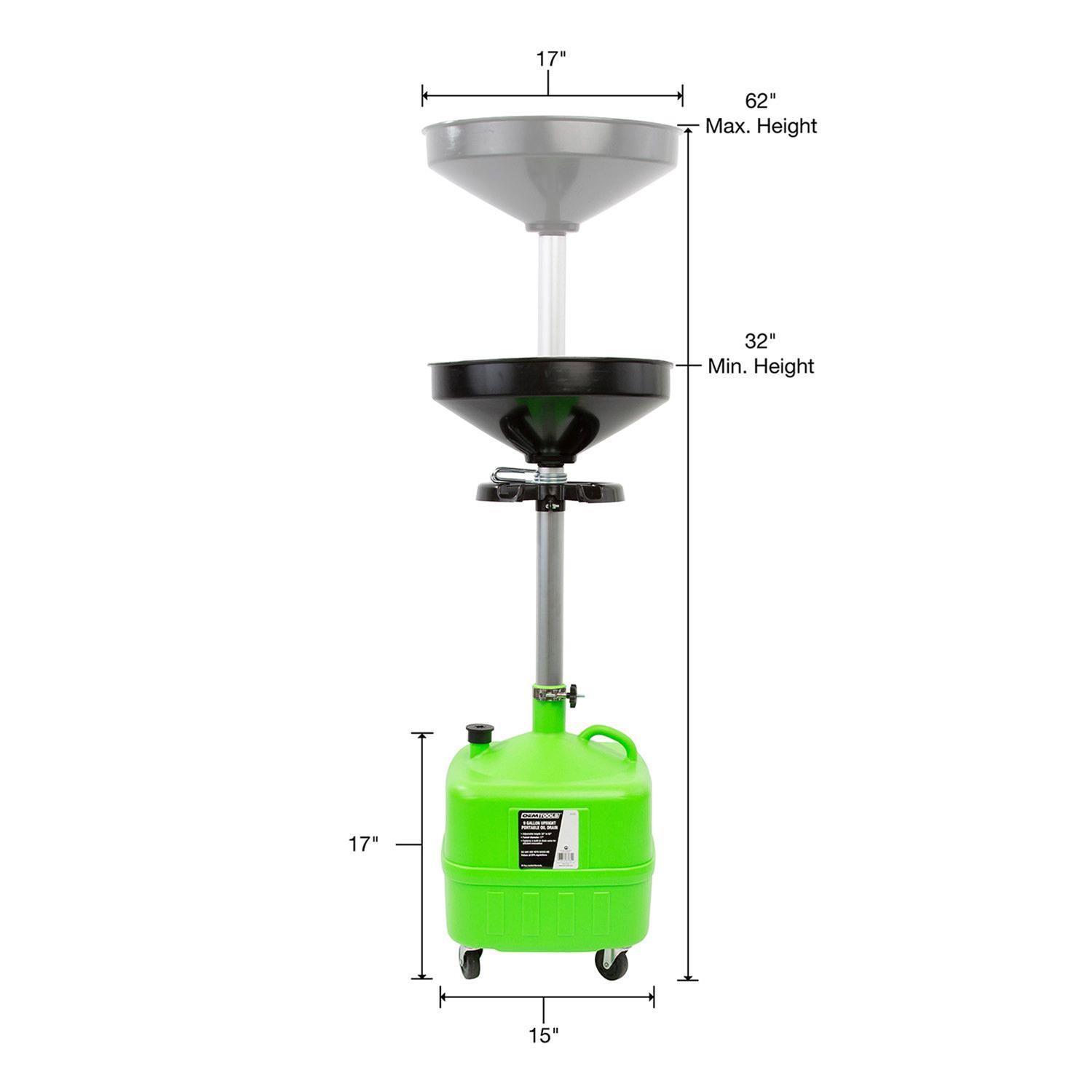 OEMTools 87032 OEM Automotive Tools 9 Gallon Upright Portable Oil
