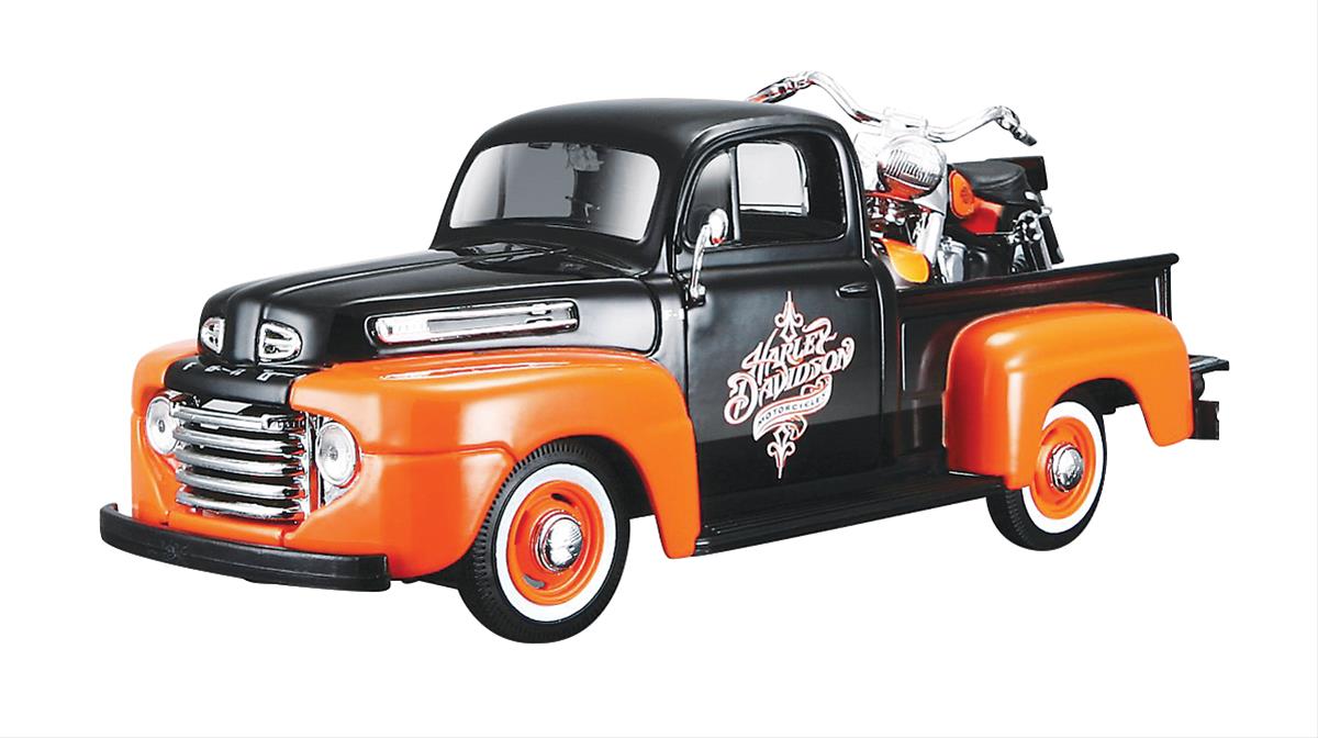 Maisto 32180 1:24 Scale 1948 Ford F-1 and 1958 Harley-Davidson