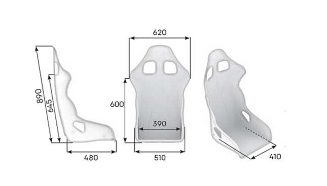 OMP Racing Inc HA0-0773-B01-071 OMP Racing WRC-R Racing Seats