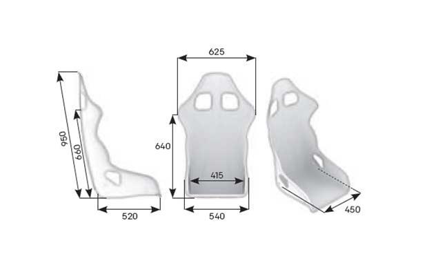 OMP Racing Inc HA0-0781-B01-071 OMP Racing TRS-E Racing Seats