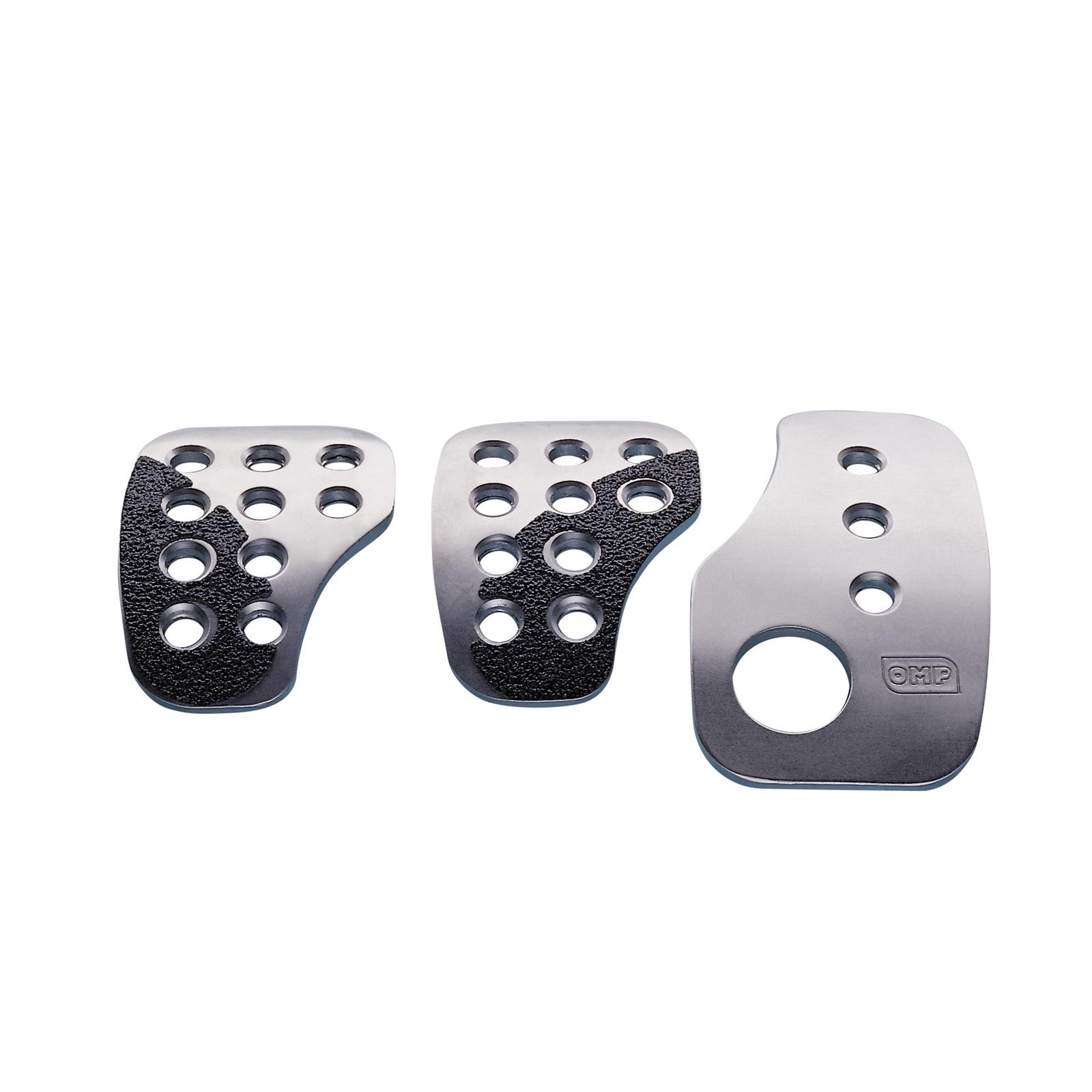 OMP Racing Pedals - Silver (Set of 3)
