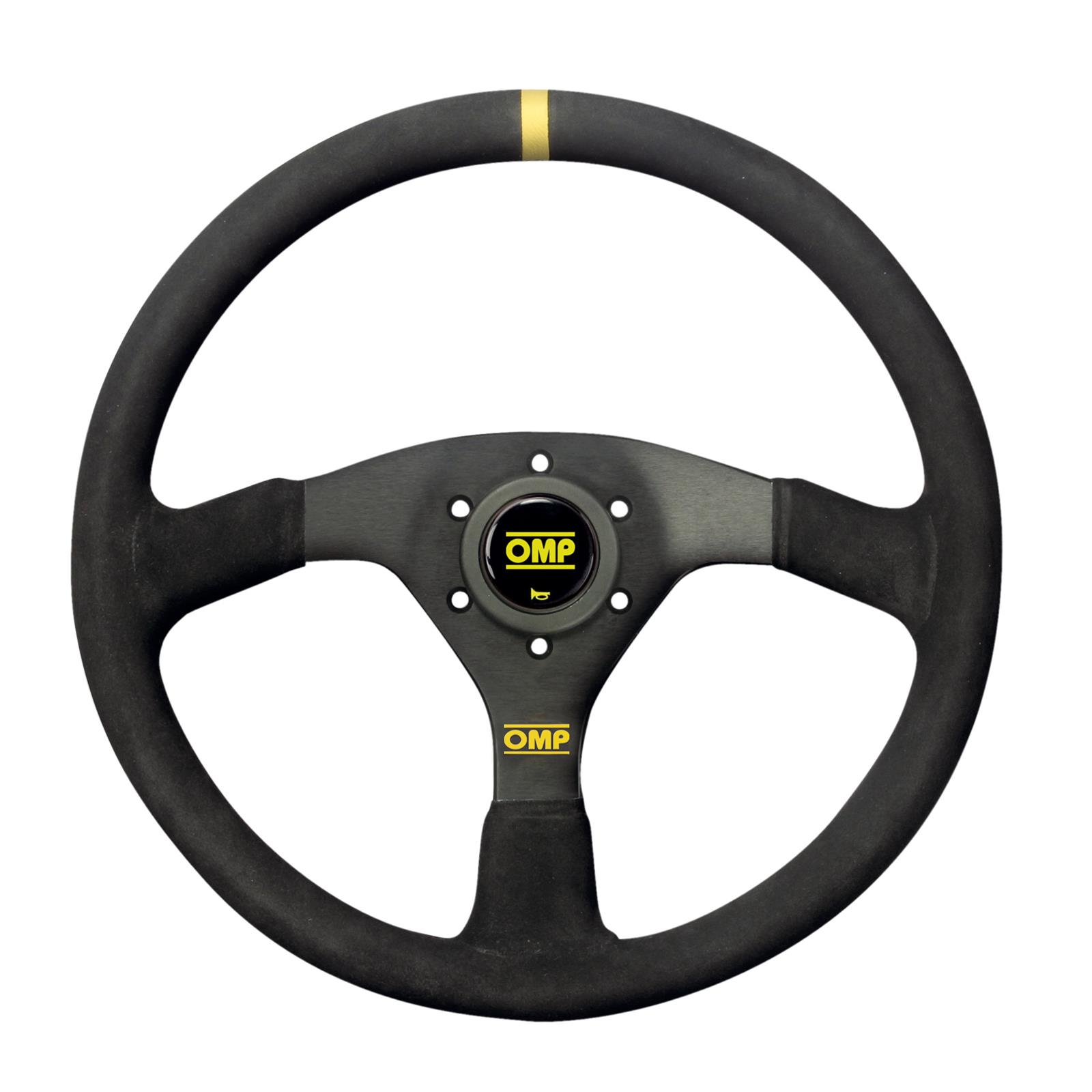 OMP Velocita Flat Steering Wheel 350mm - - Small Suede (Black)
