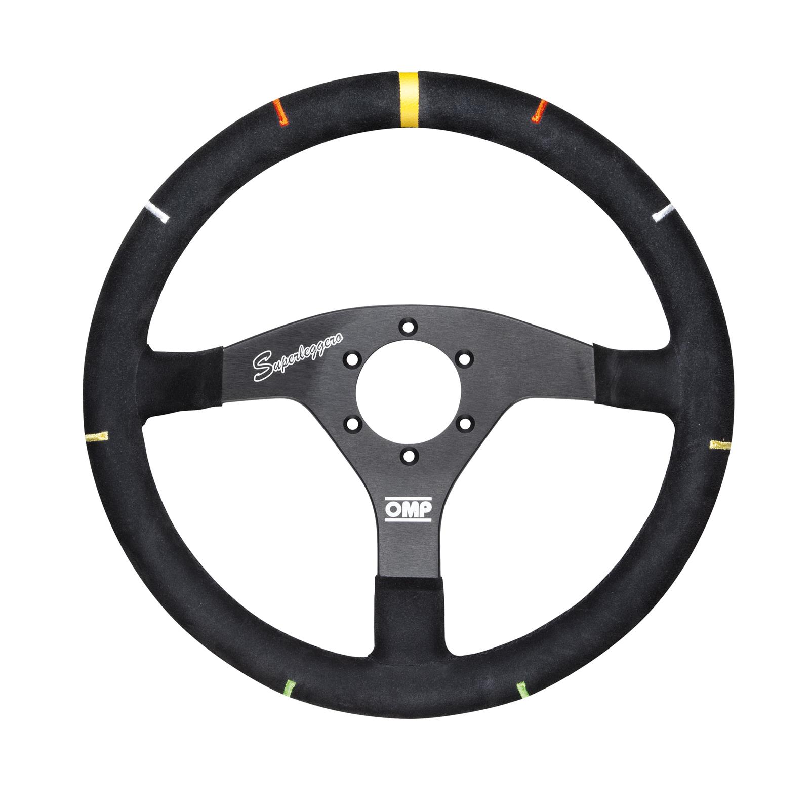 OMP Recce Series Steering Wheel 350 mm - Black/White